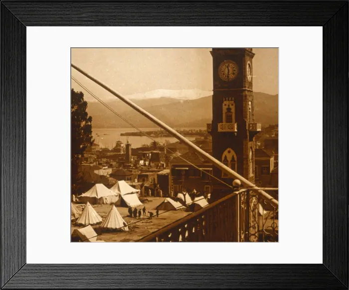 Framed Print : Allied camp, Thessaloniki, Greece, c1914-c1918 Framed Print : Allied camp, Thessaloniki, Greece, c1914-c1918