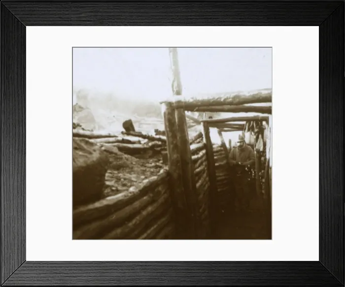 Framed Print : Trenches, Artois, northern France, c1914-c1918 Framed Print : Trenches, Artois, northern France, c1914-c1918