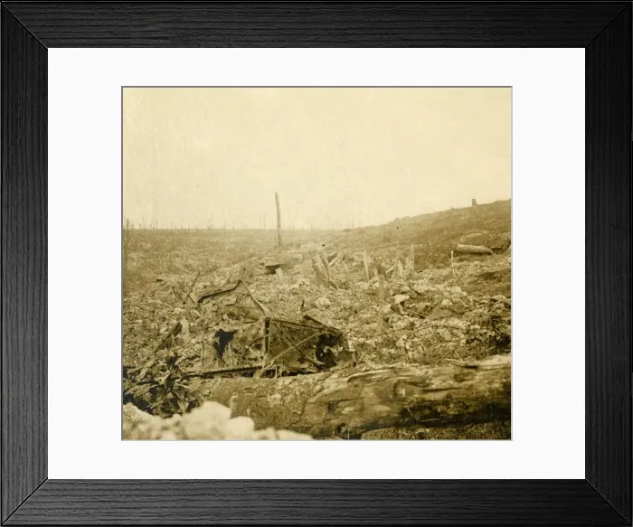 Framed Print : Battlefield, Bezonvaux, Verdun, northern France, c1914-c1918 Framed Print : Battlefield, Bezonvaux, Verdun, northern France, c1914-c1918