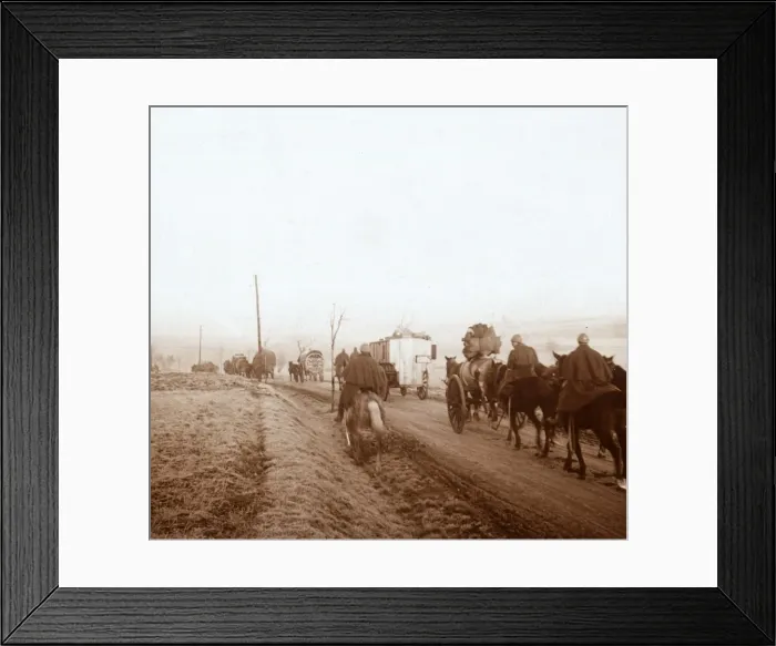 Framed Print : Convoy, Genicourt, northern France, 1916 Framed Print : Convoy, Genicourt, northern France, 1916