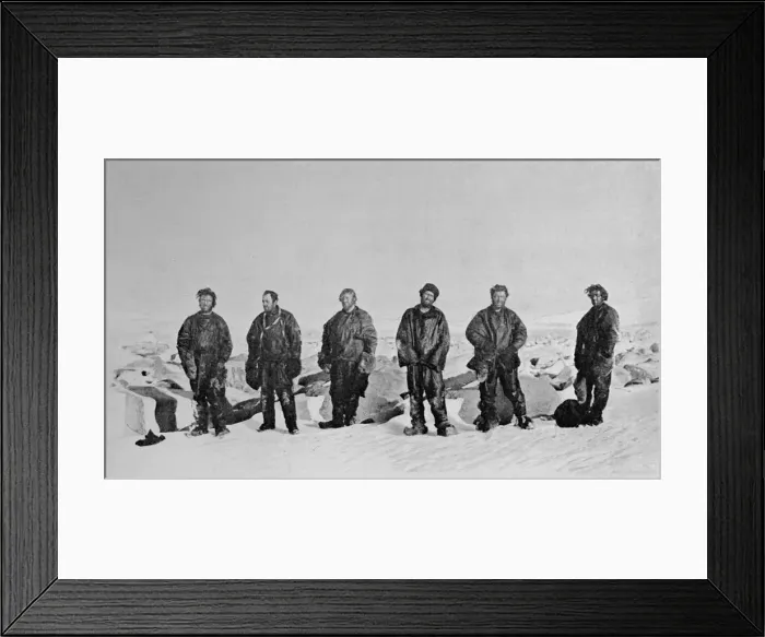 Framed Print : Group After Winter in Igloo, 1912, (1913). Artist: G Murray Levick Framed Print : Group After Winter in Igloo, 1912, (1913). Artist: G Murray Levick