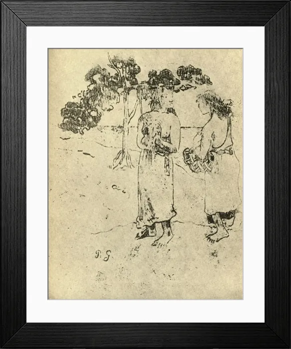 Framed Print : Drawing, 1936. Artist: Paul Gauguin Framed Print : Drawing, 1936. Artist: Paul Gauguin