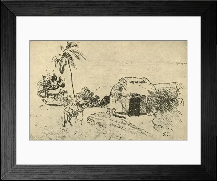 Framed Print : Sketch, 1936. Artist: Paul Gauguin Framed Print : Sketch, 1936. Artist: Paul Gauguin