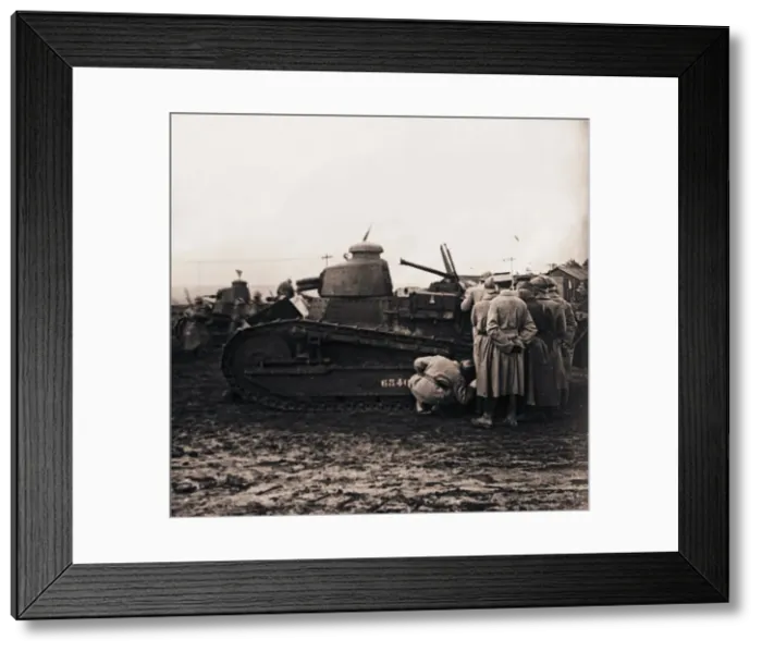 Framed Print : Small tank, c1914-c1918