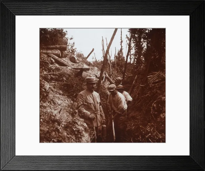 Framed Print : The front line, Soissons, northern France, c1914-c1918 Framed Print : The front line, Soissons, northern France, c1914-c1918