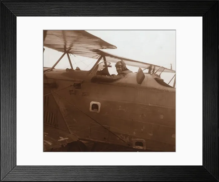 Framed Print : Breguet biplane taking off, c1914-c1918 Framed Print : Breguet biplane taking off, c1914-c1918