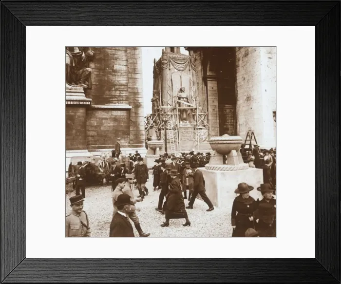 Framed Print : Victory celebration, civilians at the Arc de Triomphe, Paris, France, July 1919 Framed Print : Victory celebration, civilians at the Arc de Triomphe, Paris, France, July 1919