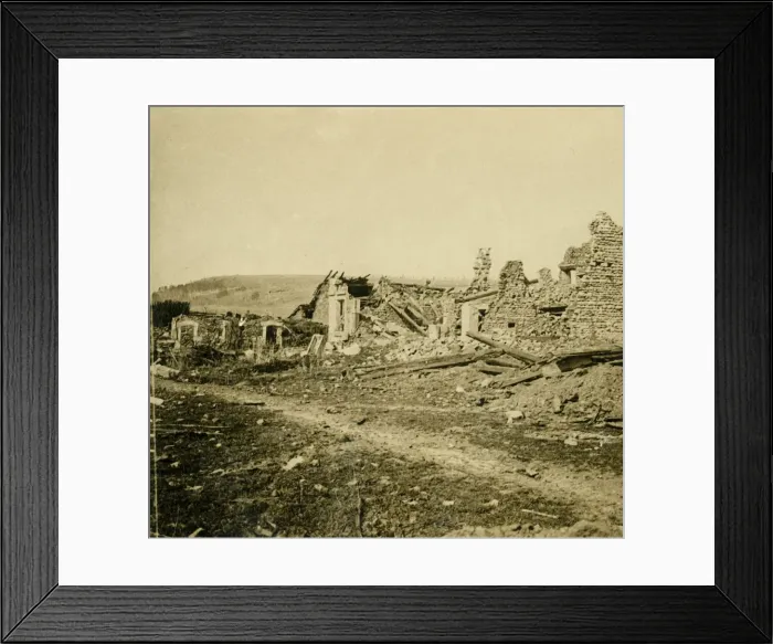 Framed Print : Ruins of Les Eparges, northern France, c1914-c1918 Framed Print : Ruins of Les Eparges, northern France, c1914-c1918