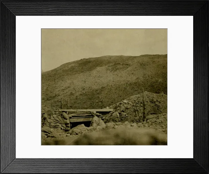 Framed Print : Crest of hill at Les Eparges, northern France, c1914-c1918 Framed Print : Crest of hill at Les Eparges, northern France, c1914-c1918