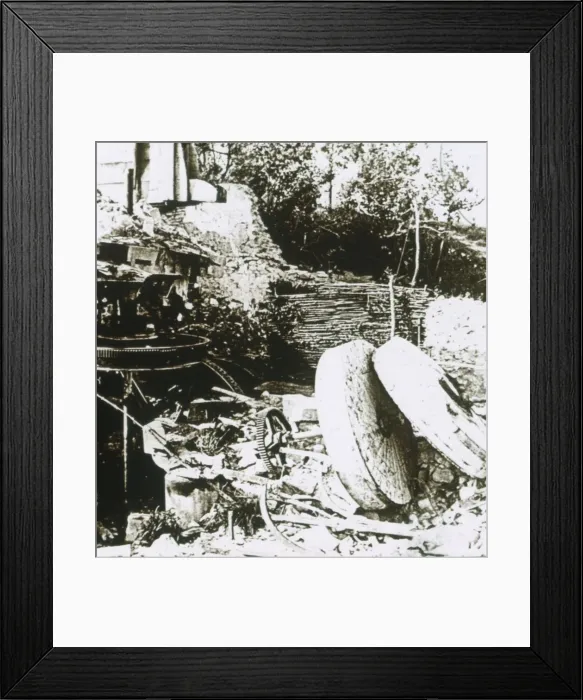 Framed Print : Mill at Woevre, France, c1914-c1918 Framed Print : Mill at Woevre, France, c1914-c1918