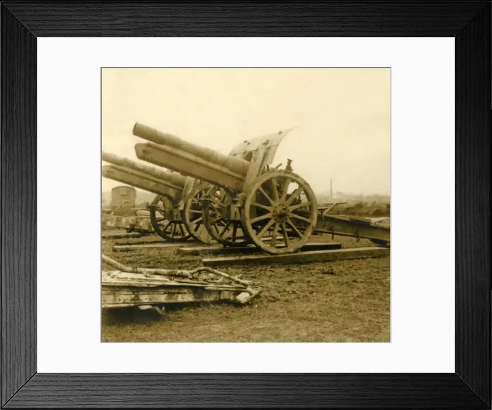 Framed Print : 155 guns, c1914-c1918 Framed Print : 155 guns, c1914-c1918