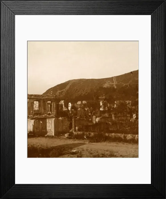Framed Print : The kiosk, Metzeral, northern France, c1914-c1918 Framed Print : The kiosk, Metzeral, northern France, c1914-c1918