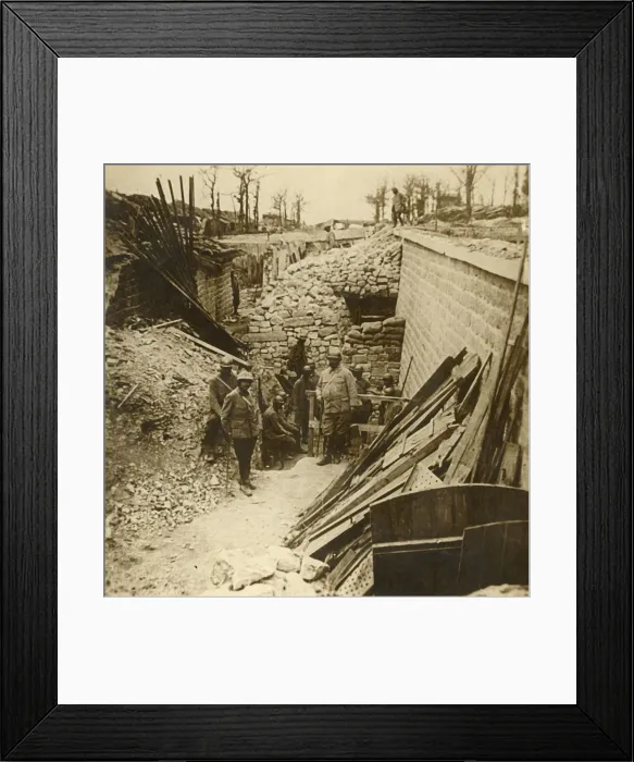 Framed Print : Marceau Barracks, Verdun, northern France, 1916 Framed Print : Marceau Barracks, Verdun, northern France, 1916