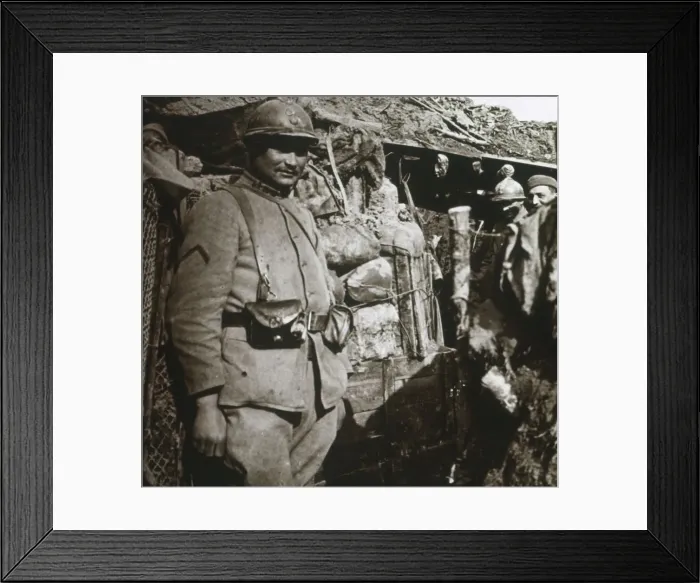 Framed Print : Front line at Berry-au-Bac, northern France, c1914-c1918 Framed Print : Front line at Berry-au-Bac, northern France, c1914-c1918