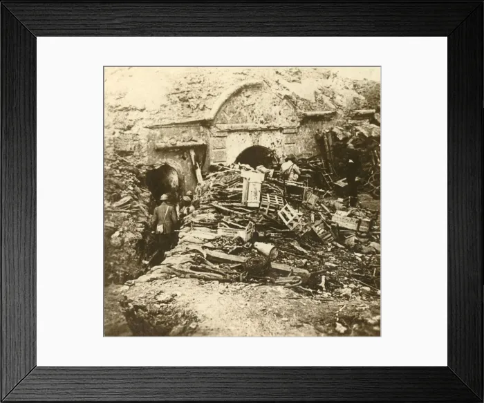 Framed Print : Fort of Souville, Verdun, northern France, c1914-c1918 Framed Print : Fort of Souville, Verdun, northern France, c1914-c1918