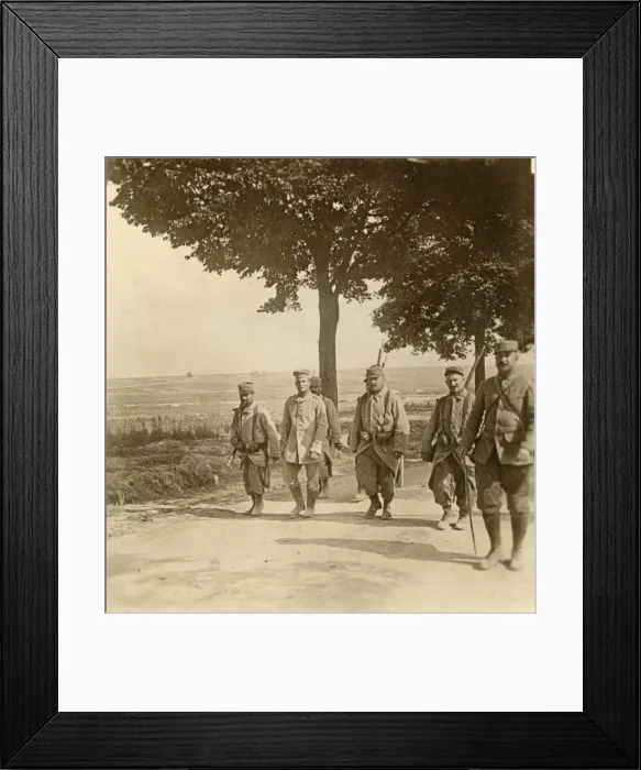 Framed Print : Captured German sharpshooter, Champagne, northern France, c1914-c1918 Framed Print : Captured German sharpshooter, Champagne, northern France, c1914-c1918