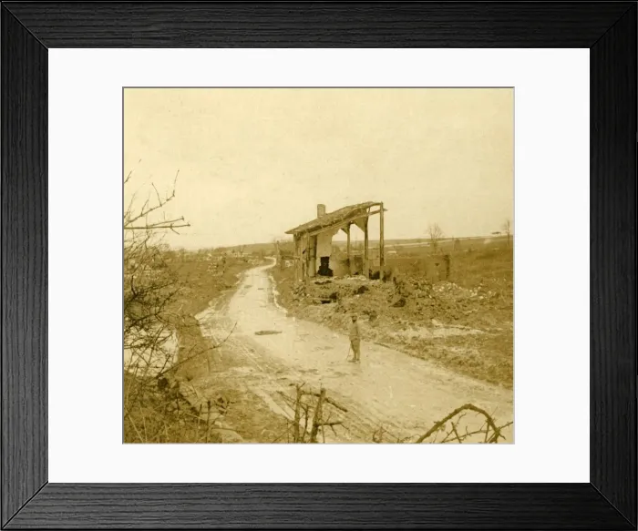 Framed Print : Les Hurlus, northern France, c1914-c1918 Framed Print : Les Hurlus, northern France, c1914-c1918