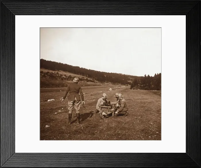 Framed Print : Communications, Genicourt, northern France, c1914-c1918 Framed Print : Communications, Genicourt, northern France, c1914-c1918