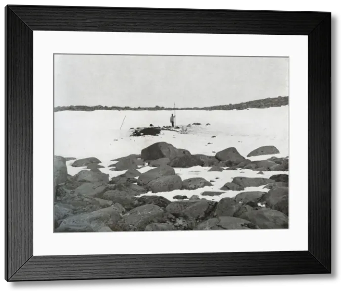Framed Print : Exterior of Igloo, c1911, (1913). Artist: G Murray Levick Framed Print : Exterior of Igloo, c1911, (1913). Artist: G Murray Levick