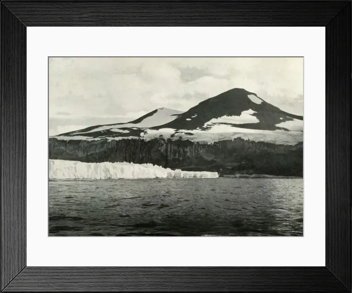 Framed Print : Cape Crozier: The End of the Great Ice Barrier, c1910-1913, (1913). Artist Framed Print : Cape Crozier: The End of the Great Ice Barrier, c1910-1913, (1913). Artist