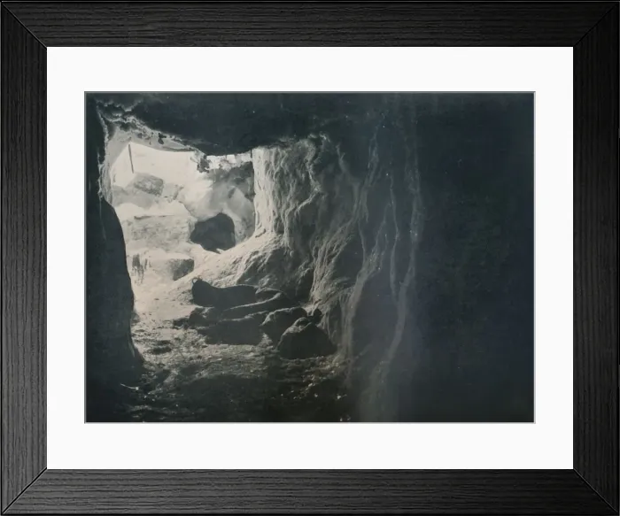 Framed Print : Igloo Passage, 1912, (1913). Artist: G Murray Levick Framed Print : Igloo Passage, 1912, (1913). Artist: G Murray Levick