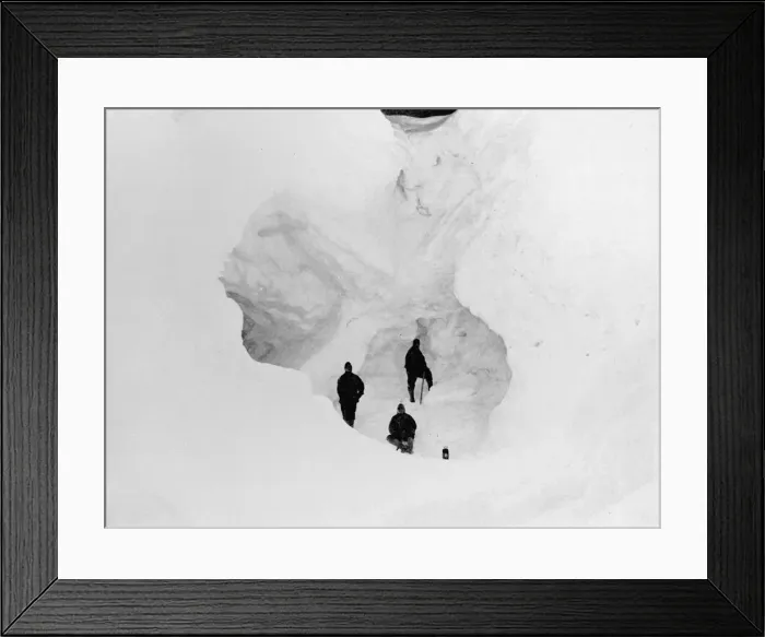 Framed Print : Ice Cave, c1911, (1913). Artist: G Murray Levick Framed Print : Ice Cave, c1911, (1913). Artist: G Murray Levick