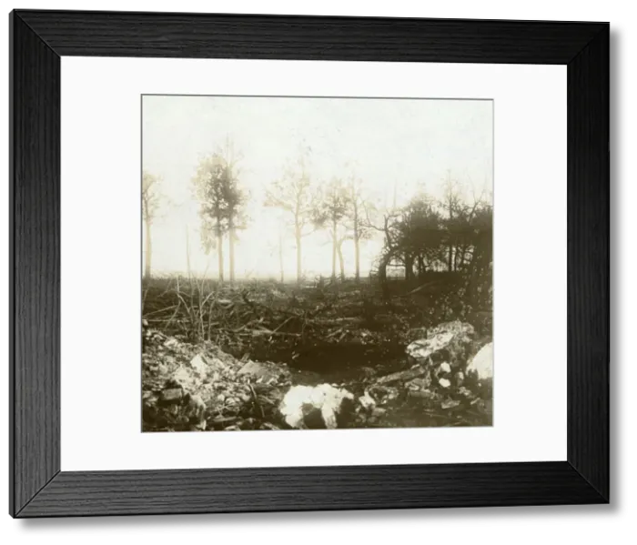 Framed Print : Battlefield, Roeselare, Flanders, Belgium, c1914-c1918 Framed Print : Battlefield, Roeselare, Flanders, Belgium, c1914-c1918