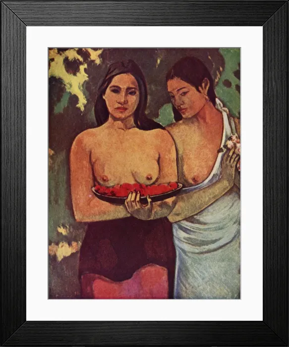 Framed Print : Tahitiennes Au Mango, 1936. Artist: Paul Gauguin Framed Print : Tahitiennes Au Mango, 1936. Artist: Paul Gauguin