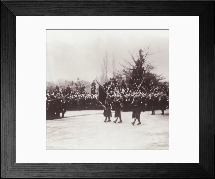 Framed Print : Return of the Belgians to Liege, Belgium, c1914-c1918 Framed Print : Return of the Belgians to Liege, Belgium, c1914-c1918