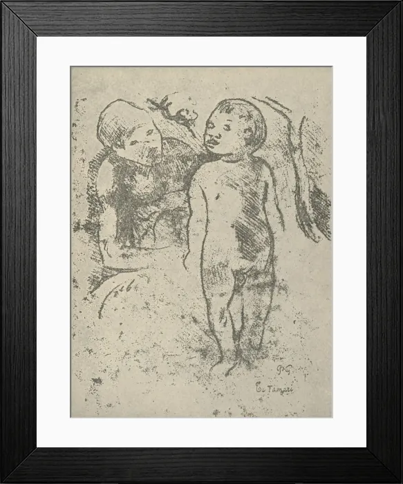 Framed Print : Te Tamari, 1936. Artist: Paul Gauguin Framed Print : Te Tamari, 1936. Artist: Paul Gauguin