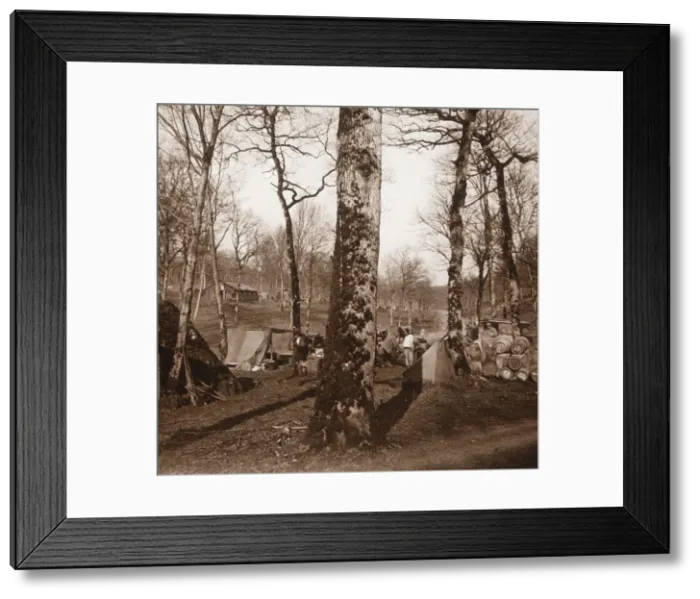 Framed Print : Camp, Genicourt, northern France, c1914-c1918 Framed Print : Camp, Genicourt, northern France, c1914-c1918