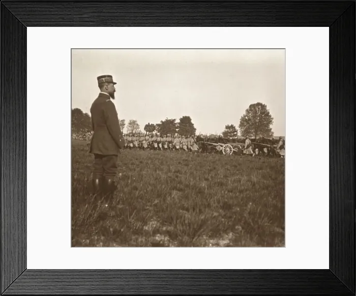 Framed Print : General Henri Gouraud, Champagne, northern France, c1914-c1918 Framed Print : General Henri Gouraud, Champagne, northern France, c1914-c1918
