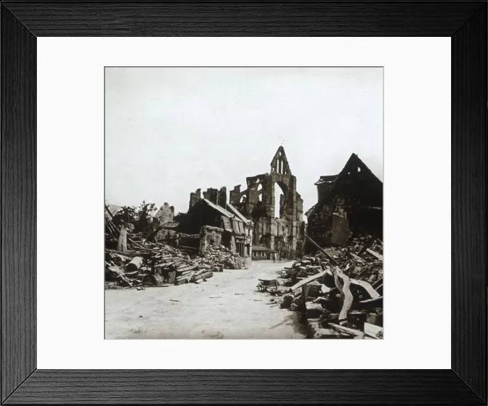 Framed Print : Ruins, Craonne, northern France, c1914-c1918 Framed Print : Ruins, Craonne, northern France, c1914-c1918