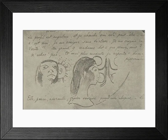 Framed Print : The Profile is Angular, 1936. Artist: Paul Gauguin Framed Print : The Profile is Angular, 1936. Artist: Paul Gauguin