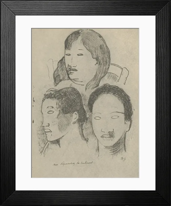 Framed Print : Not Devoid of Feeling, 1936. Artist: Paul Gauguin Framed Print : Not Devoid of Feeling, 1936. Artist: Paul Gauguin