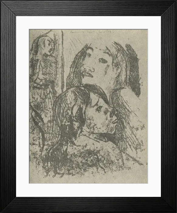 Framed Print : Conversation Without Words, 1936. Artist: Paul Gauguin Framed Print : Conversation Without Words, 1936. Artist: Paul Gauguin