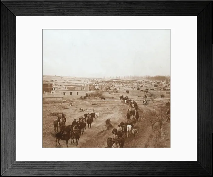 Framed Print : Mounted soldiers, Somme-Tourbe, northern France, c1914-c1918 Framed Print : Mounted soldiers, Somme-Tourbe, northern France, c1914-c1918