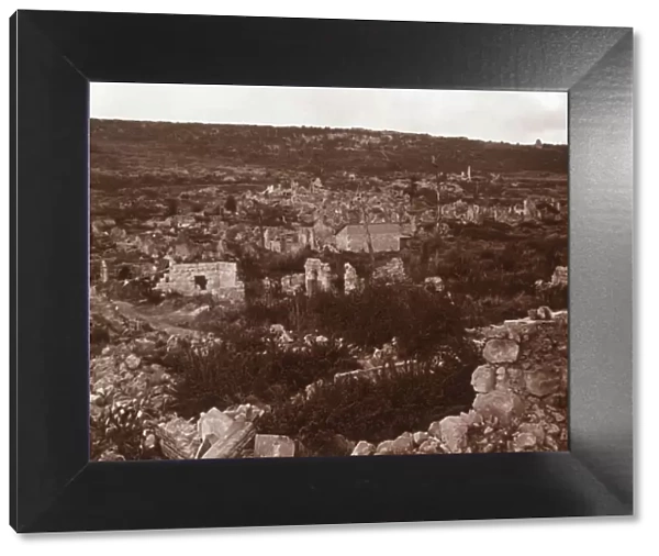 Ruins, Anizy-le-Chateau, northern France, c1914-c1918