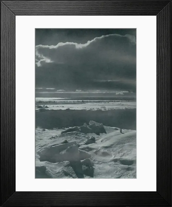 Framed Print : Evening Scene in the Pack, c1910-1913, (1913). Artist: Herbert Ponting