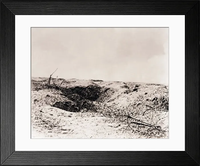 Framed Print : Battlefield, Tahure, northern France, c1914-c1918 Framed Print : Battlefield, Tahure, northern France, c1914-c1918