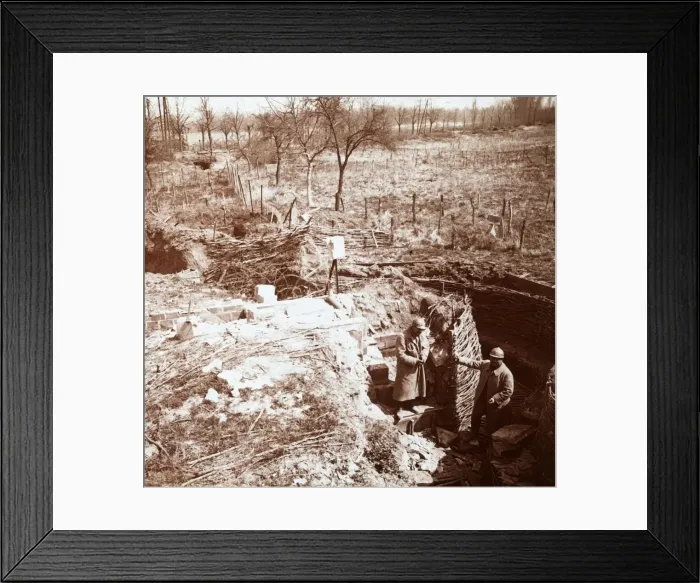 Framed Print : Defences, Craonne, northern France, c1914-c1918 Framed Print : Defences, Craonne, northern France, c1914-c1918