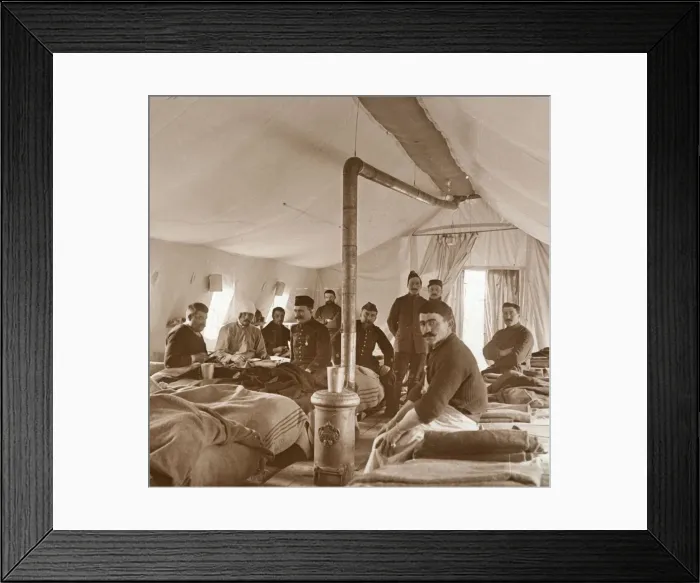 Framed Print : Hospital, Suippes, Somme, northern France, c1914-c1918 Framed Print : Hospital, Suippes, Somme, northern France, c1914-c1918