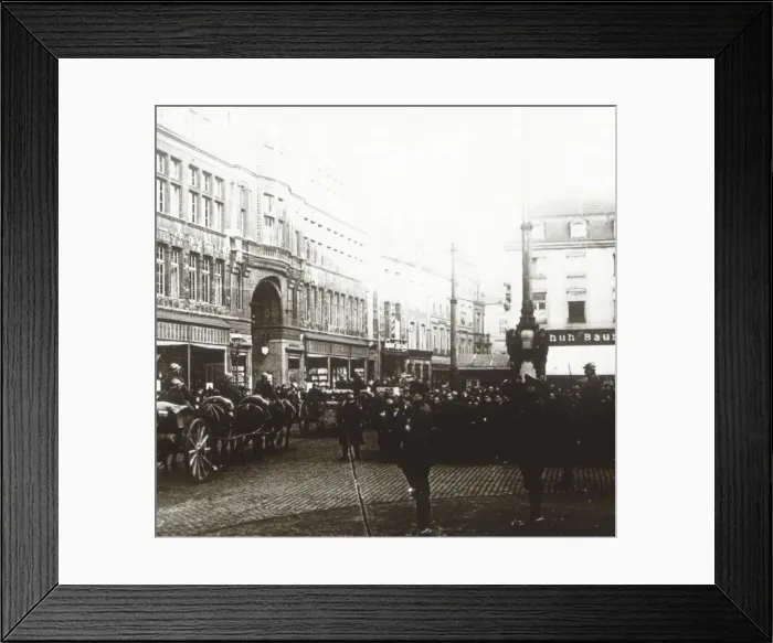 Framed Print : Belgian troops, Aachen, Germany, c1914-c1918 Framed Print : Belgian troops, Aachen, Germany, c1914-c1918