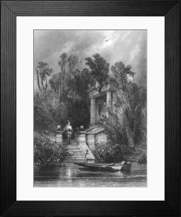 Framed Print : Scene from Faustus. Margaret Meets Faustus in the Summer House, c1870. Artist Framed Print : Scene from Faustus. Margaret Meets Faustus in the Summer House, c1870. Artist