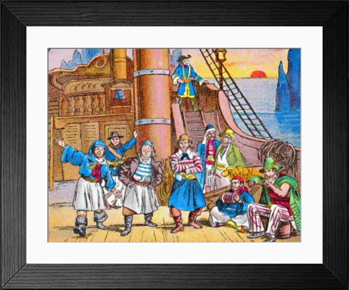 Framed Print : The pirates at home, c1905 Framed Print : The pirates at home, c1905