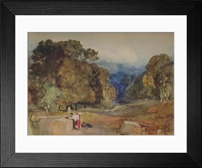 Framed Print : Park Scene, 1923. Artist: John Sell Cotman Framed Print : Park Scene, 1923. Artist: John Sell Cotman
