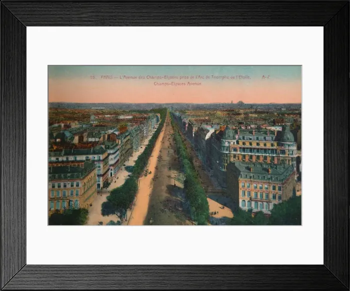 Framed Print : The Avenue des Champs-Elysees, Paris, c1920 Framed Print : The Avenue des Champs-Elysees, Paris, c1920