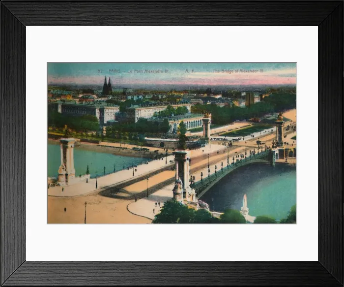 Framed Print : The Pont Alexandre III, Paris, c1920 Framed Print : The Pont Alexandre III, Paris, c1920
