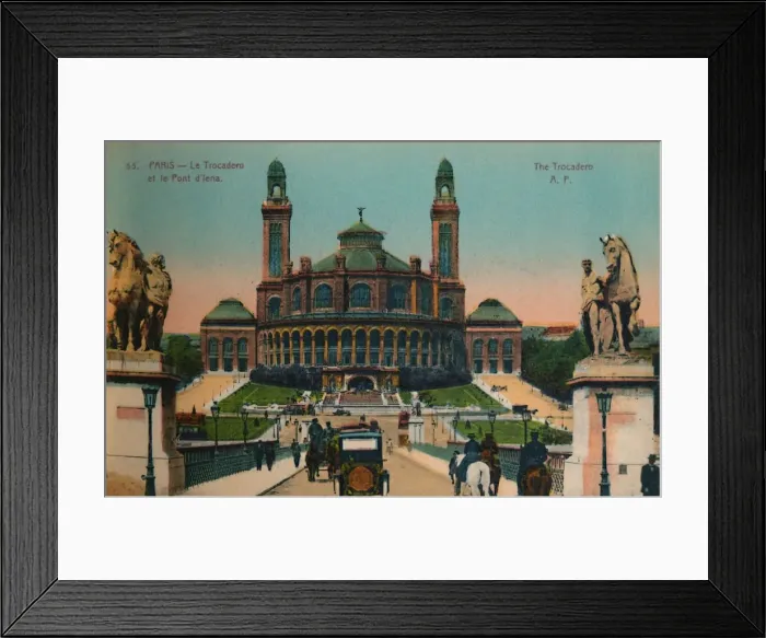 Framed Print : The Trocadero and the Pont d Iena, Paris, c1920 Framed Print : The Trocadero and the Pont d Iena, Paris, c1920