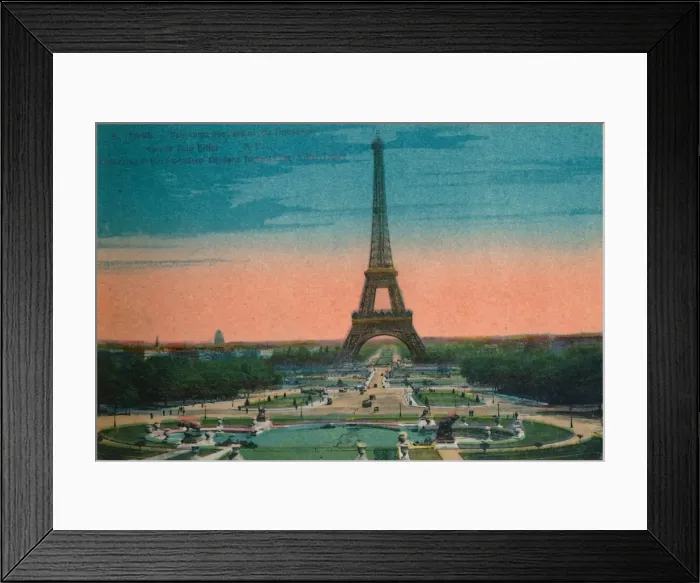 Framed Print : Panorama of the Jardins du Trocadero and the Eiffel Tower, Paris, c1920 Framed Print : Panorama of the Jardins du Trocadero and the Eiffel Tower, Paris, c1920